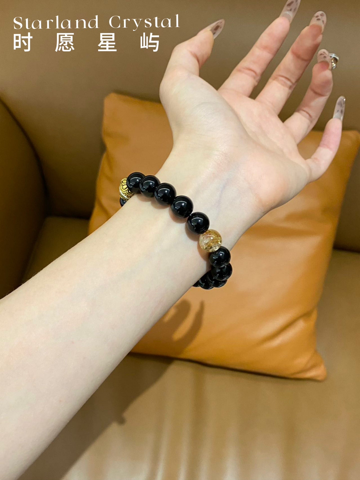 Black Myth Wukong Legacy – Obsidian & Tiger Eye Monkey King Bracelet