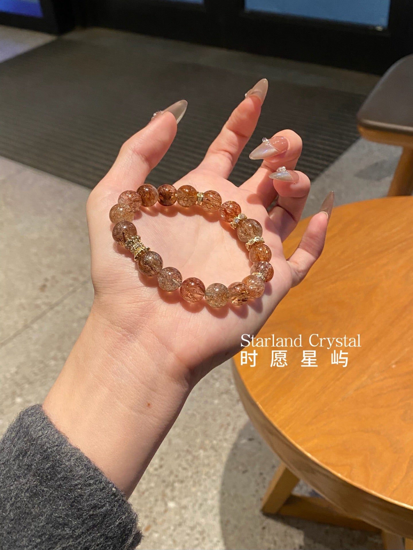 Black Gold Super Seven – 10mm Super Seven Crystal Bracelet