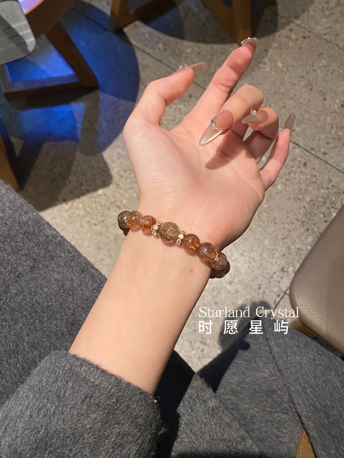 Black Gold Super Seven – 10mm Super Seven Crystal Bracelet