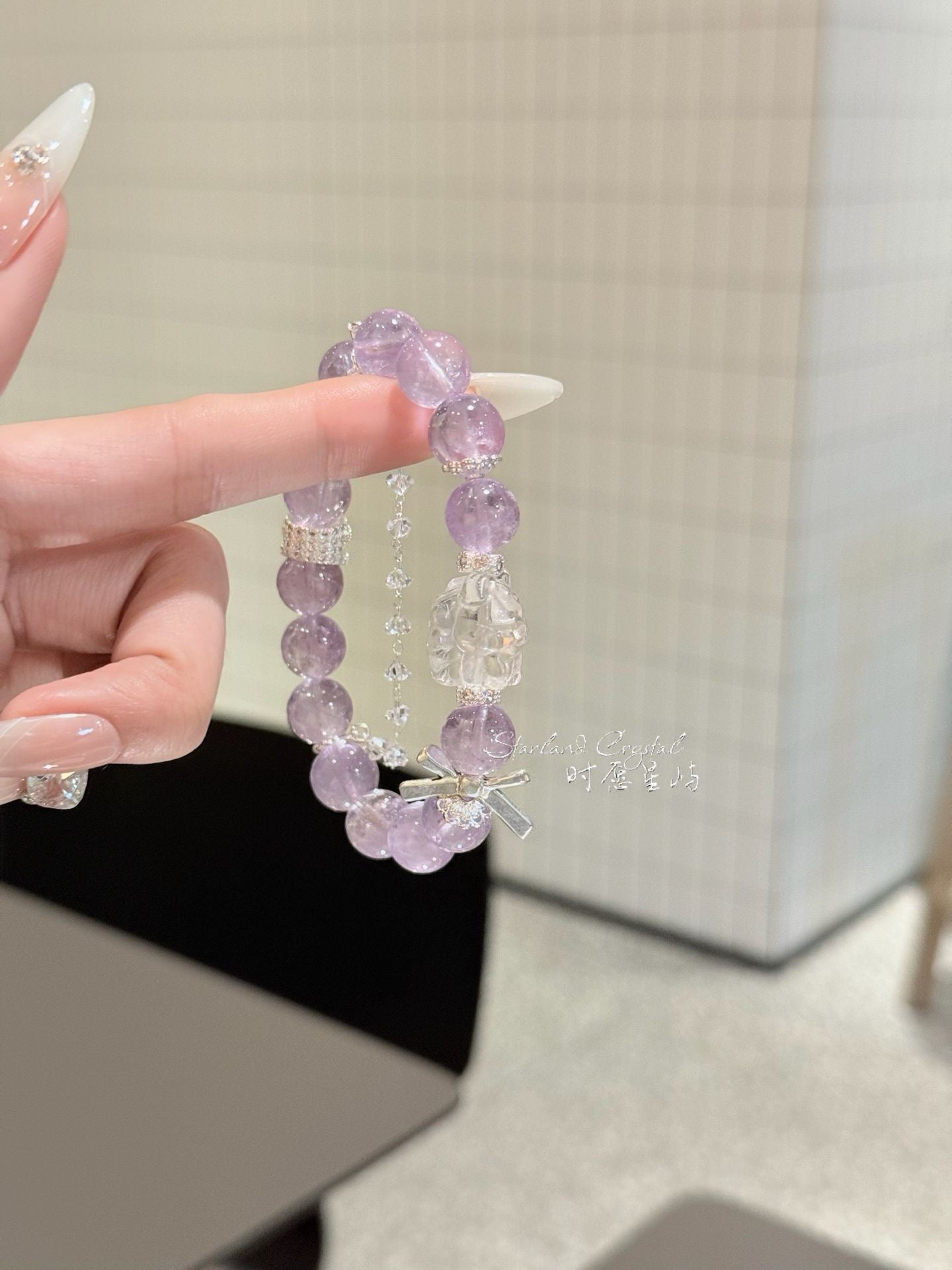 Amethyst Moon Spirit Fox Bracelet