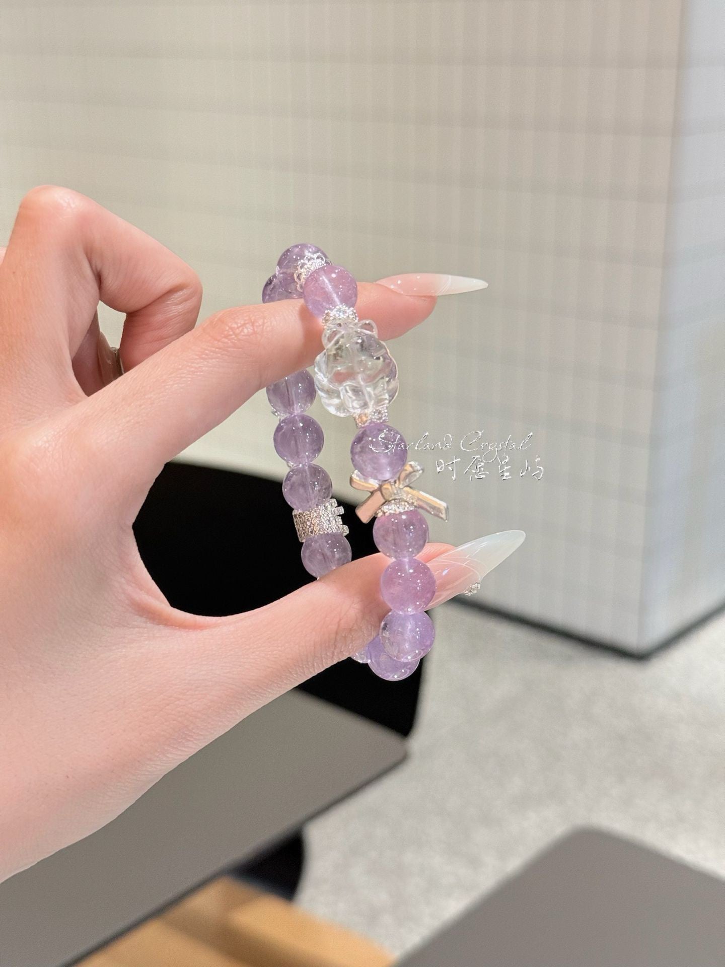 Amethyst Moon Spirit Fox Bracelet