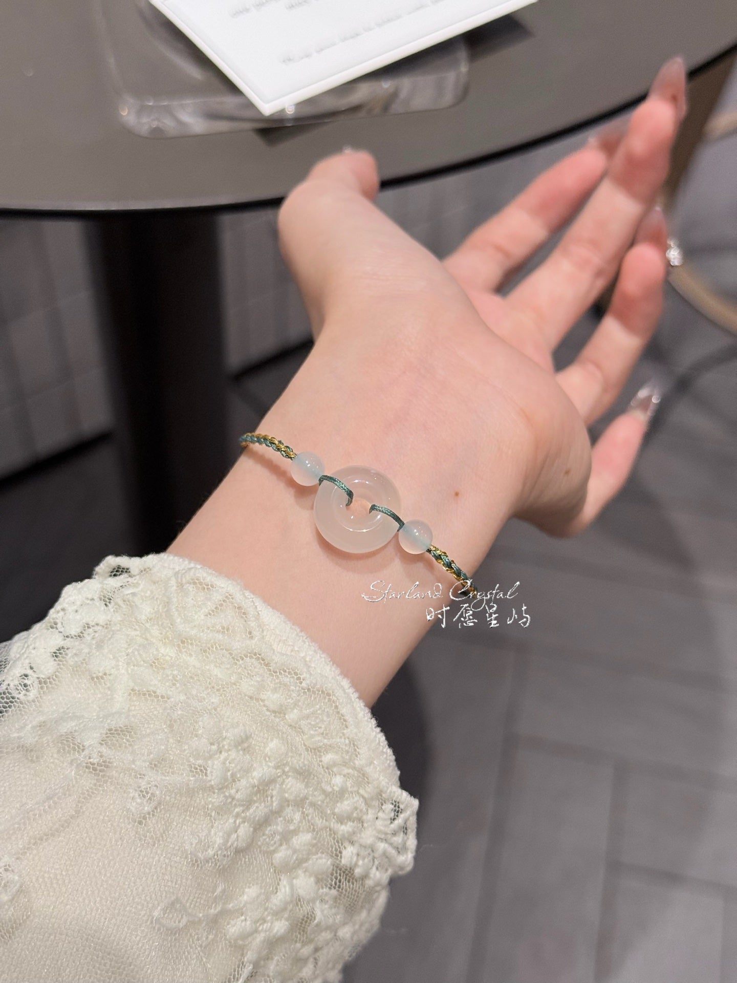 Agate Safety Knot Bracelet