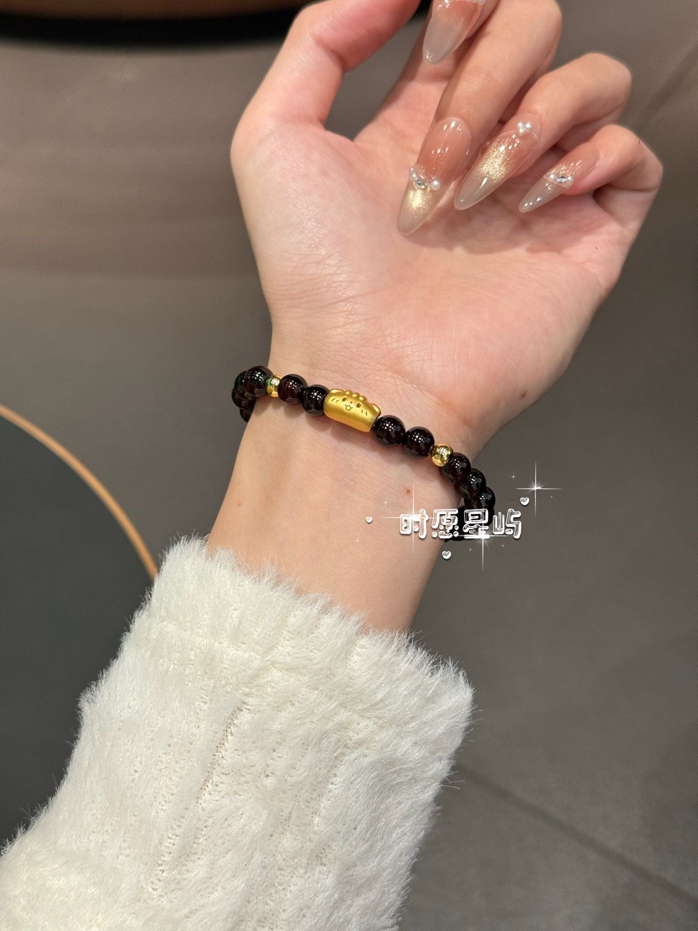 Baguette Dog Family · Garnet Solitaire Ring